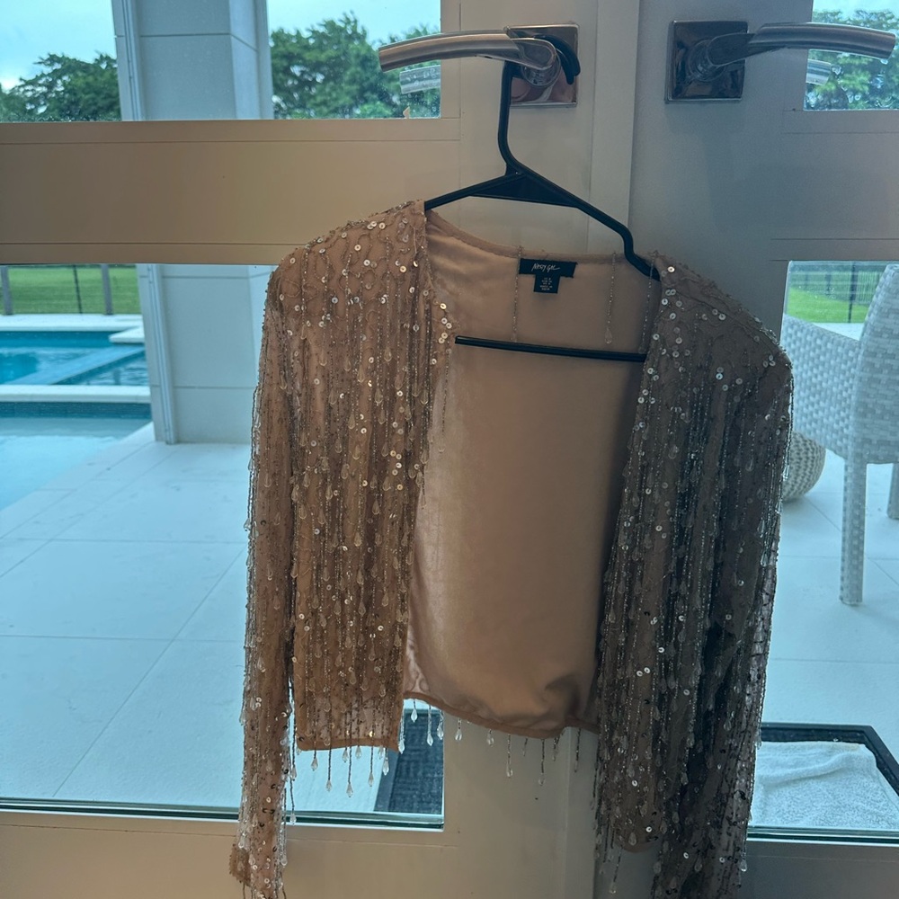 Nasty gal Champagne Sequin Jacket